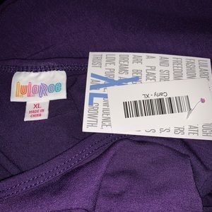 Lularoe Carly XL deep purple